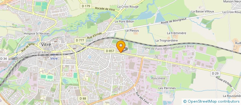localisation de l'entreprise SCI STK ONE  VITRE