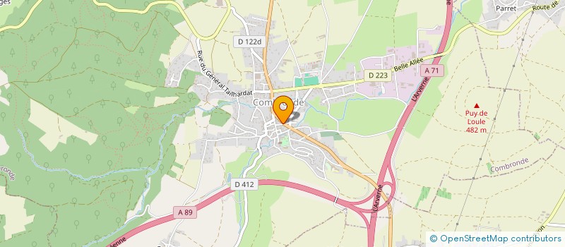 localisation de l'entreprise SCI - STL - 1  COMBRONDE