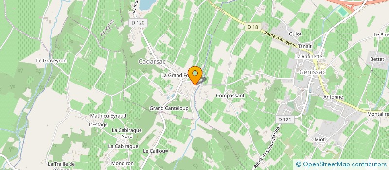 localisation de l'entreprise SCI STL  CADARSAC