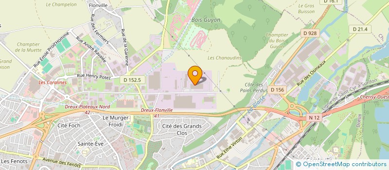 localisation de l'entreprise SCI STL IMMO à DREUX