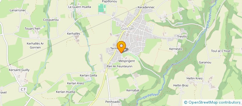 localisation de l'entreprise SCI STLA 1  GUICLAN