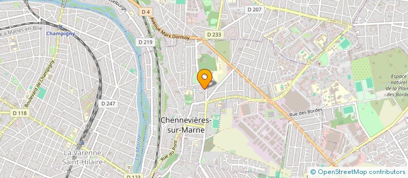 localisation de l'entreprise SCI STM  CHENNEVIERES-SUR-MARNE