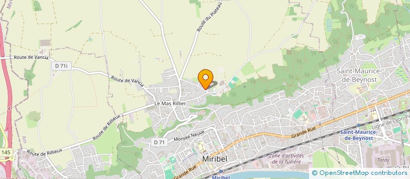 localisation de l'entreprise SCI STNP à MIRIBEL