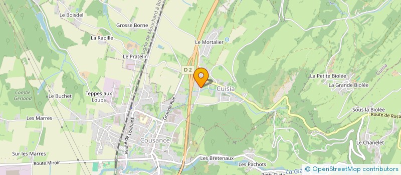 localisation de l'entreprise SCI STOC-BOX-39  CUISIA