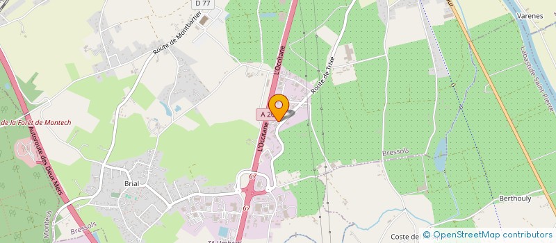 localisation de l'entreprise SCI STOCK  BRESSOLS