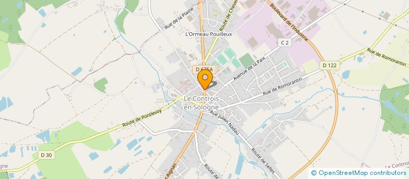 localisation de l'entreprise SCI STOCKAGE MANUTENTION  LE CONTROIS-EN-SOLOGNE