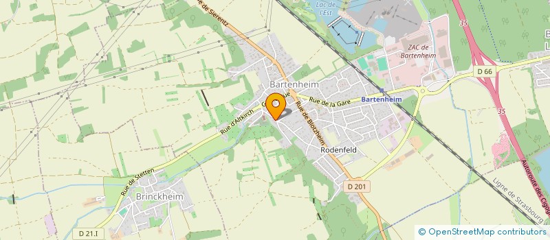 localisation de l'entreprise SCI STOECKLIN FRERES  BARTENHEIM