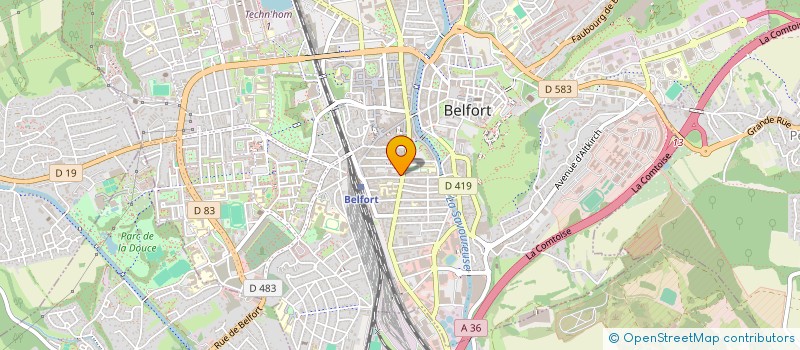 localisation de l'entreprise SCI STOLL DANIEL à BELFORT