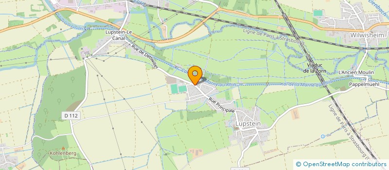 localisation de l'entreprise SCI STORCK  LUPSTEIN