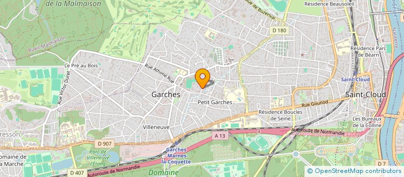 localisation de l'entreprise SCI STQ 15 à GARCHES