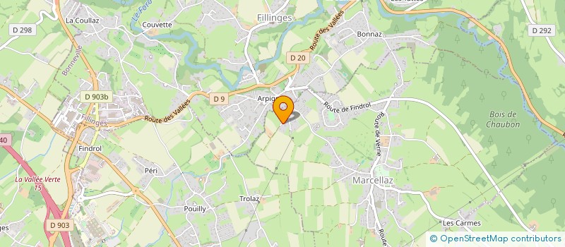 localisation de l'entreprise SCI STRAPPAZZON  MARCELLAZ