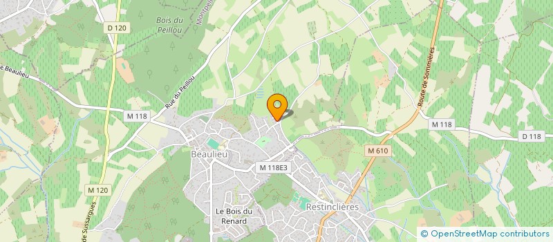 localisation de l'entreprise SCI STRAS à BEAULIEU