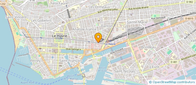 localisation de l'entreprise SCI STRASBOURG-MICHELET à LE HAVRE