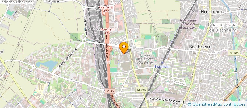 localisation de l'entreprise SCI STRASBOURG OUEST  BISCHHEIM