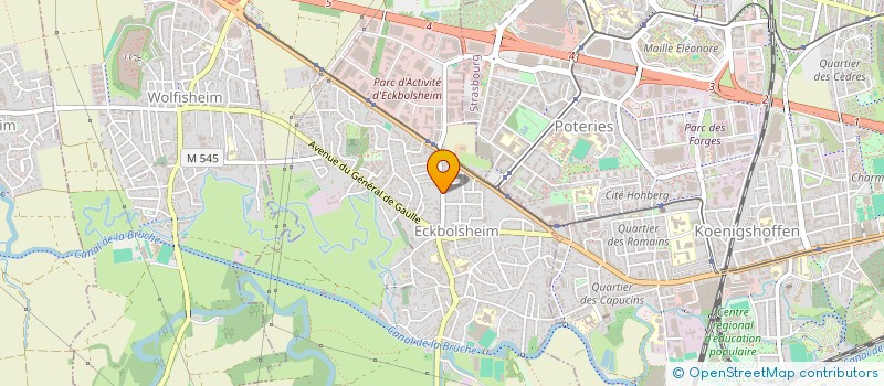 localisation de l'entreprise SCI STRASBOURG RUE DES VANNEAUX  ECKBOLSHEIM