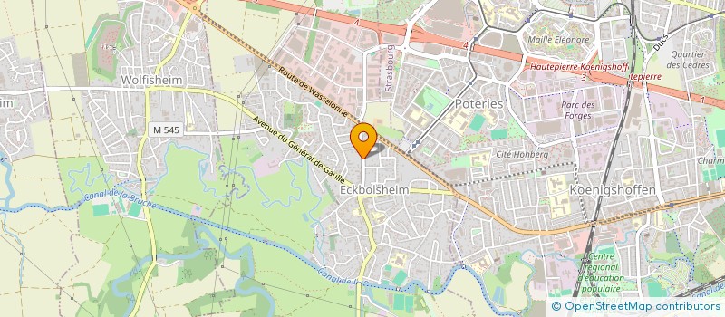 localisation de l'entreprise SCI STRASBOURG TIVOLI  ECKBOLSHEIM