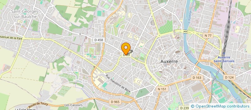 localisation de l'entreprise SCI STRATAIR  AUXERRE