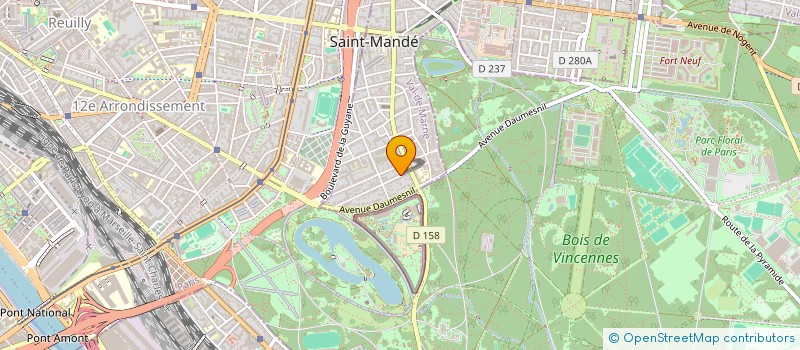 localisation de l'entreprise SCI STRATIMO 51 à SAINT-MANDE