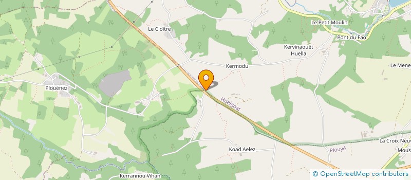 localisation de l'entreprise SCI STRC  HUELGOAT