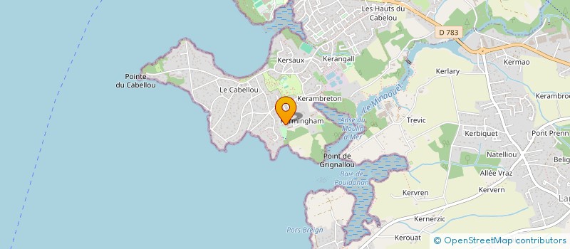 localisation de l'entreprise SCI STRELLOU  CONCARNEAU