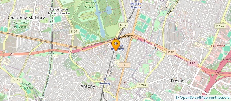 localisation de l'entreprise SCI STRONGER à ANTONY