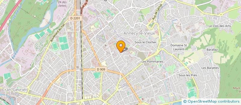 localisation de l'entreprise SCI STRUCTURES  VEYRIER-DU-LAC