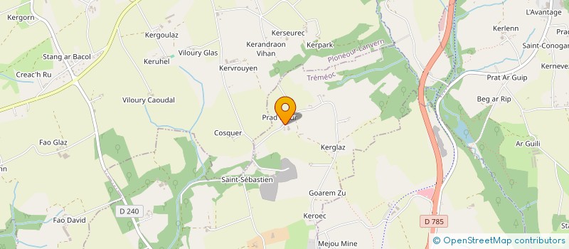 localisation de l'entreprise SCI STRUILLOU  PONT L ABBE