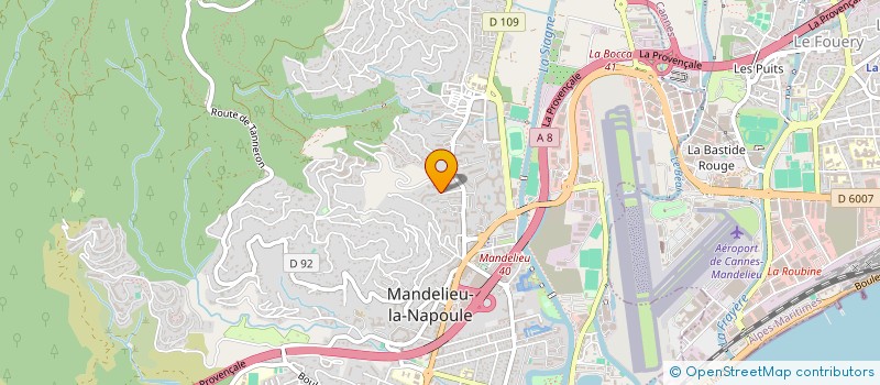 localisation de l'entreprise SCI STUD à MANDELIEU-LA-NAPOULE