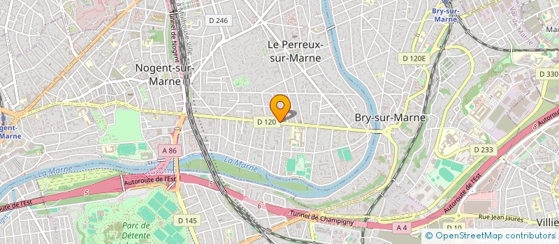 localisation de l'entreprise SCI STUD AFFRE  LE PERREUX-SUR-MARNE