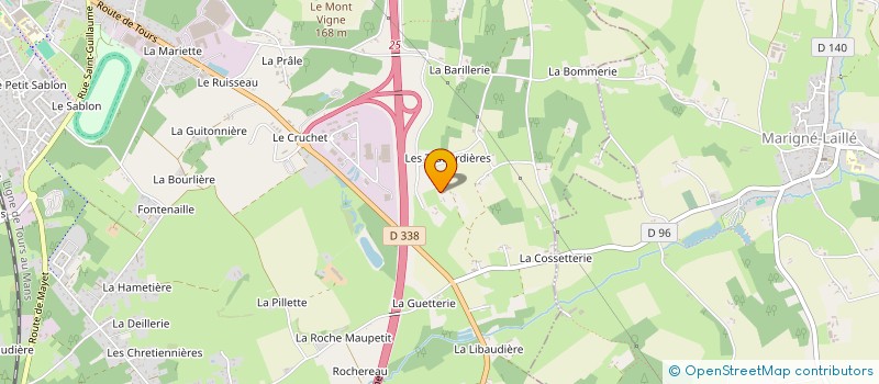 localisation de l'entreprise SCI STUD' HOTEL  ECOMMOY