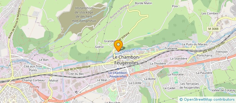 localisation de l'entreprise SCI STUD'IMMO  LE CHAMBON-FEUGEROLLES