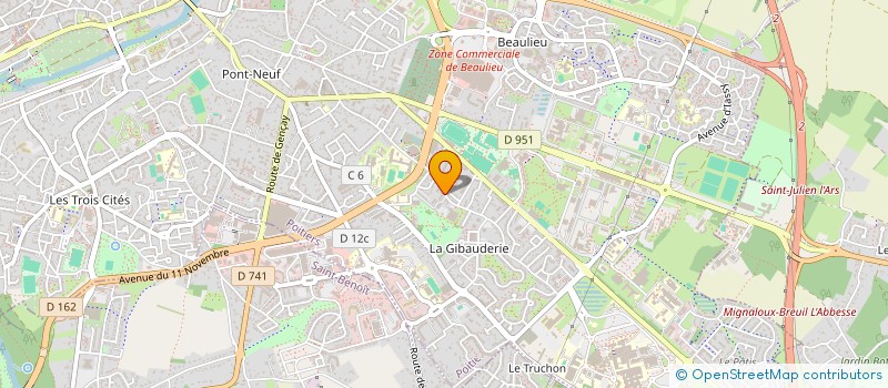 localisation de l'entreprise SCI STUDEL  POITIERS