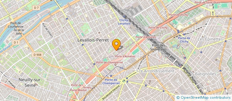 localisation de l'entreprise SCI STUDIO 102 à LEVALLOIS-PERRET