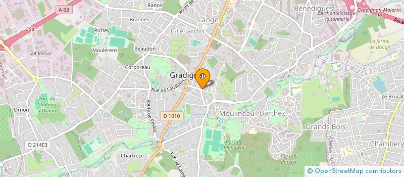 localisation de l'entreprise SCI STUDIO-ACTIPOLE à GRADIGNAN