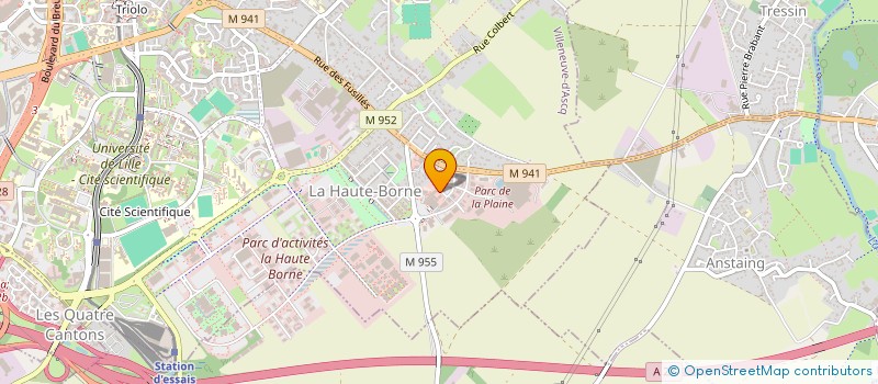 localisation de l'entreprise SCI STUDIO DE LA PLAINE à VILLENEUVE-D'ASCQ