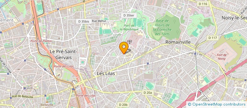 localisation de l'entreprise SCI STUDIO LA TULIPE à LES LILAS