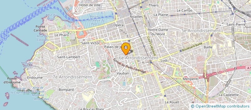 localisation de l'entreprise SCI STUDIO ST JACQUES à MARSEILLE