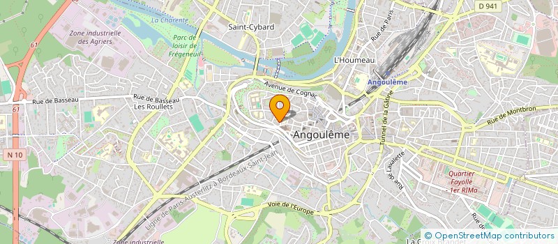 localisation de l'entreprise SCI STUDIOTEL à ANGOULEME