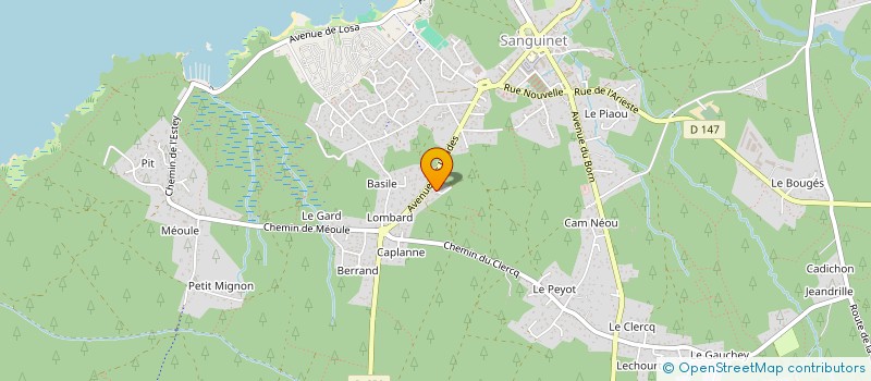 localisation de l'entreprise SCI STYREN  SANGUINET