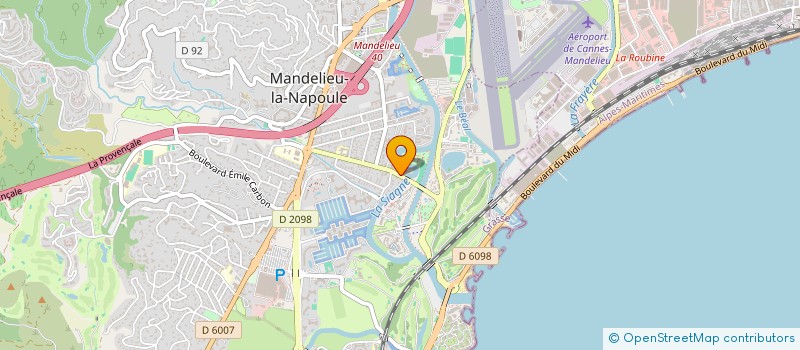 localisation de l'entreprise SCI STYVES à MANDELIEU-LA-NAPOULE