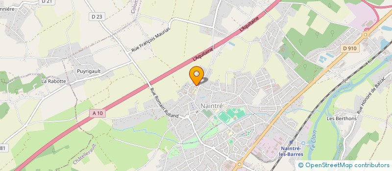 localisation de l'entreprise SCI STZN DU PERTUSSEAU  NAINTRE