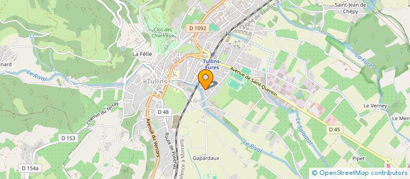 localisation de l'entreprise SCI SUALE  TULLINS