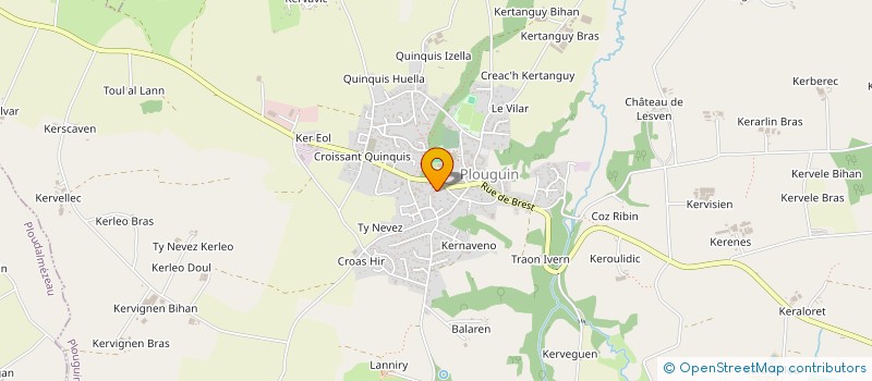 localisation de l'entreprise SCI SUANYOU  PLOUGUIN