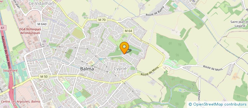 localisation de l'entreprise SCI SUBALMA  BALMA