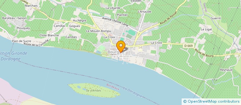 localisation de l'entreprise SCI SUBER à BOURG