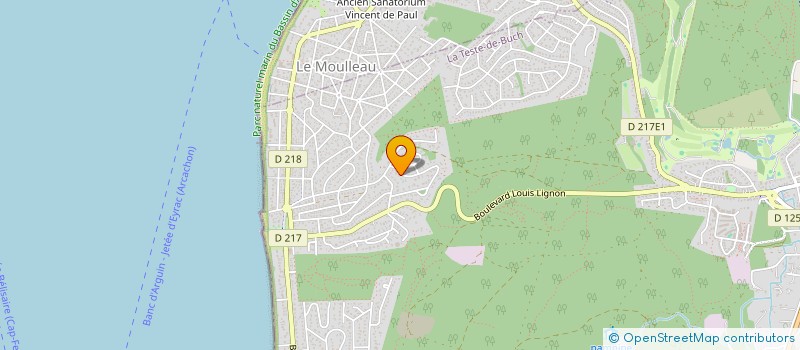 localisation de l'entreprise SCI SUBERVILLE à LA TESTE-DE-BUCH