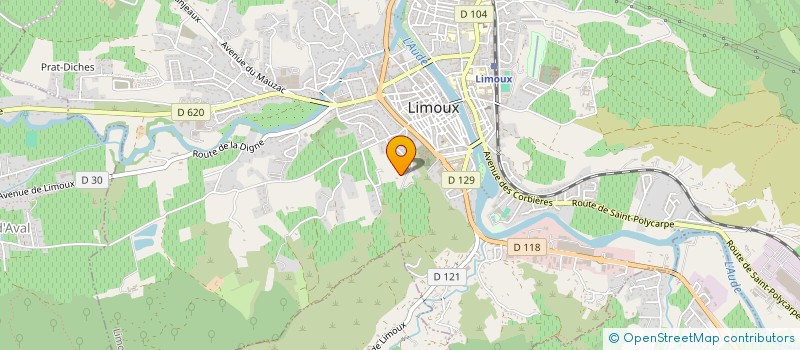 localisation de l'entreprise SCI SUBIROS à LIMOUX
