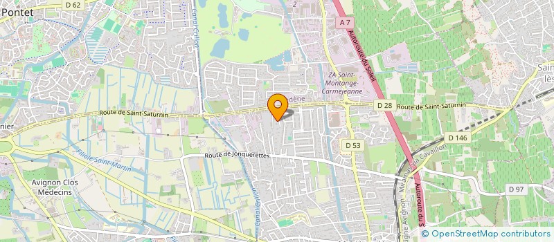 localisation de l'entreprise SCI SUBLIM'IMMO  MORIERES-LES-AVIGNON