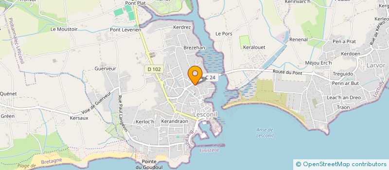 localisation de l'entreprise SCI SUBMAR  PLOBANNALEC-LESCONIL