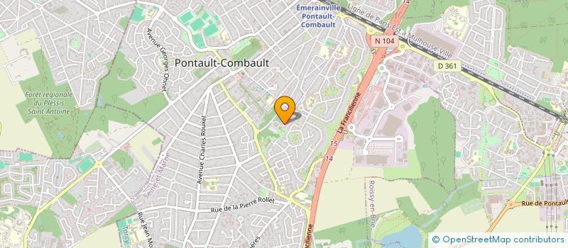 localisation de l'entreprise SCI SUBORY IMMOBILIERE  PONTAULT-COMBAULT
